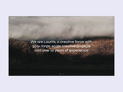 Laurits® Floating Portfolio animation art direction branding creative agency design figma flat layout melancholic minimal minimalism minimalist modern portfolio ui ux web webdesign website white space