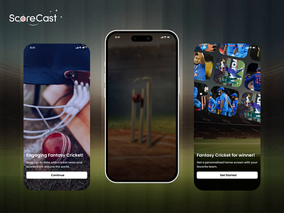 ScoreCast: Your Ultimate Companion for Live Cricket Updates app design application design cricket cricket app livecricketscore matchinsight scorecard ui ui application uiux
