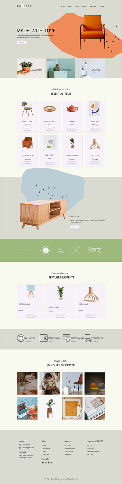 FURNITURE WEBSITE design furniture ui ux uiux user experience user interfaces website