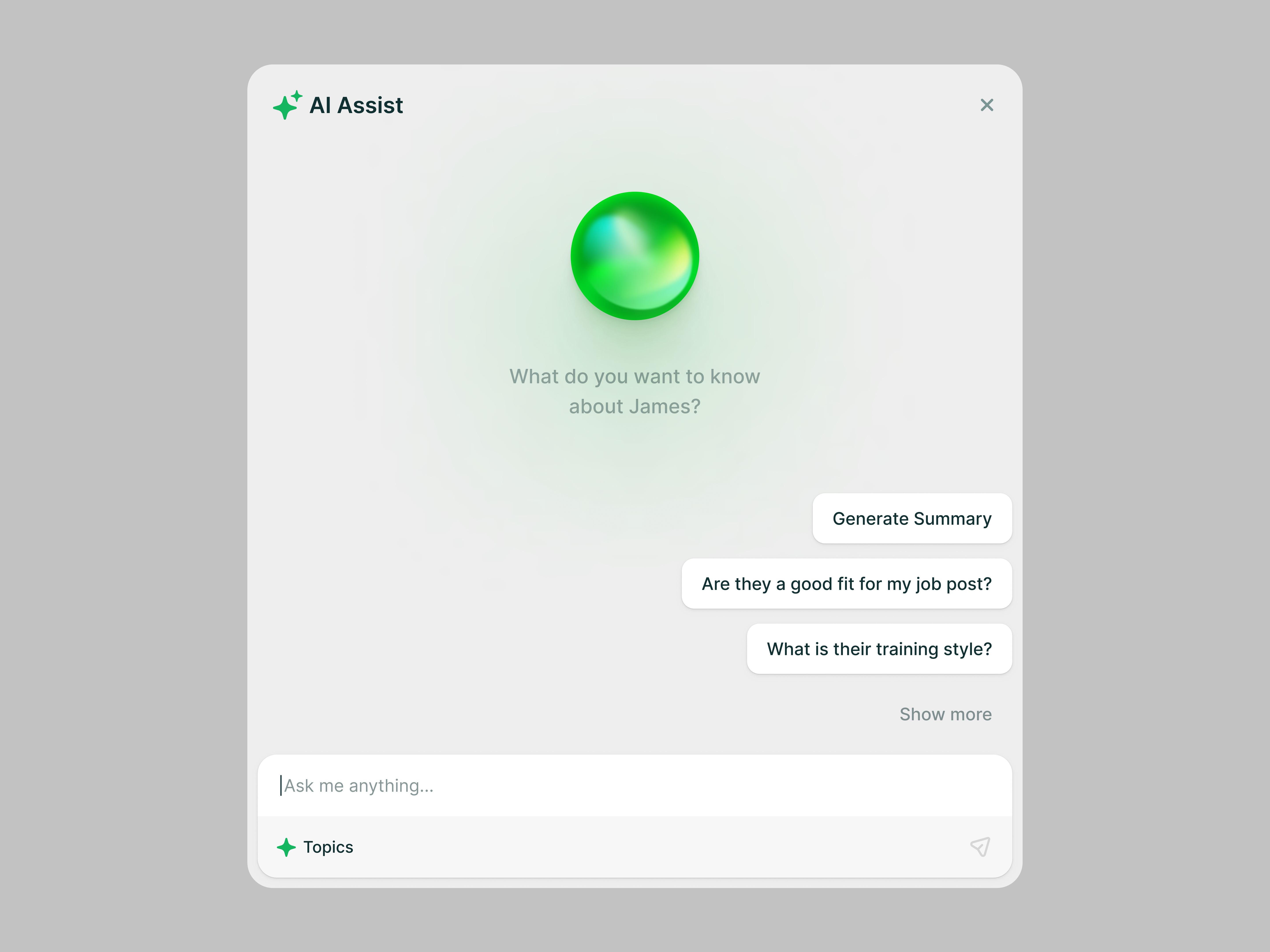 Example of AI Assist