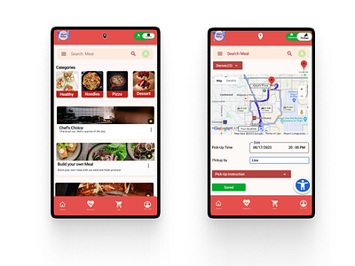 Online Food Order and Pick-up App ui