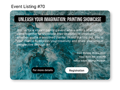 Event Listing #70 dailyui design digitalart figma graphic design ui uidesign uiux uiuxdesign userexperience