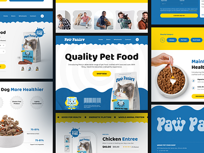 Paw Pantry -Ecommerce Petfood Shop awe e commerce ecommerce ecommerce landing page ecommerce website pet pet food pet food store petfood shop web website