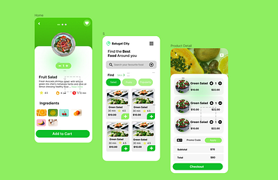 Salad Selling App Design 3d animation branding design figma graphic design illustration logo motion graphics ui user experience user feedback user interface user research user testing ux visual identity