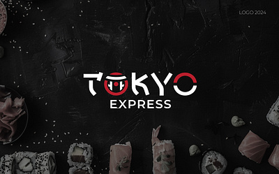 Logo for sushi delivery "TOKYO EXPRESS" branding design graphic design logo logotype vector дизайн логотипов лого логотип