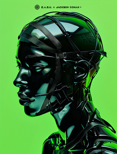 [Cyber Restraints] 🤖💚 art design fashion graphic design illustration