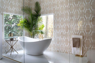 KMD Master Bathroom branding design graphic design interior design sourcing