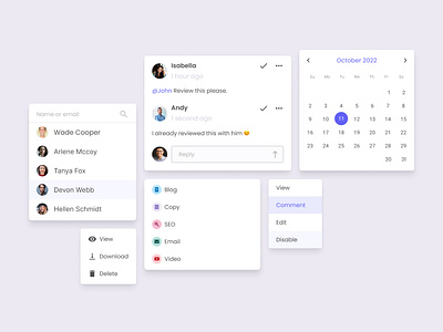 Interactions & hover states for SaaS b2b cms design design system figma saas software ui ux web