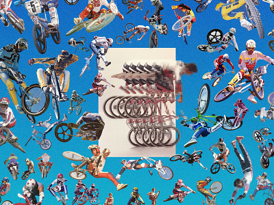 Warriors of Sadness by JL bicycles bmx book books collage collage art collages design digital digital art digital collage graphic design identity james lano orlando
