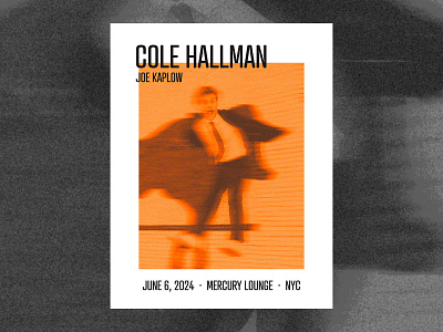 Cole Hallman Poster graphic design music show poster