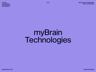 myBrain Tech | Website brain branding health medicine mental health tech ui visual identity web