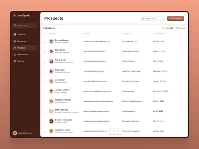 Design Exploration : Marketing SAAS application bordeaux figma french designer gradient interface design mail marketing platform saas skeuomorphism table ui web