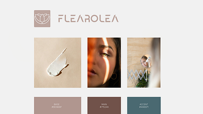 FLEAROLEA COSMETIC BRAND VISUAL IDENTITY branding desing graphic design logo