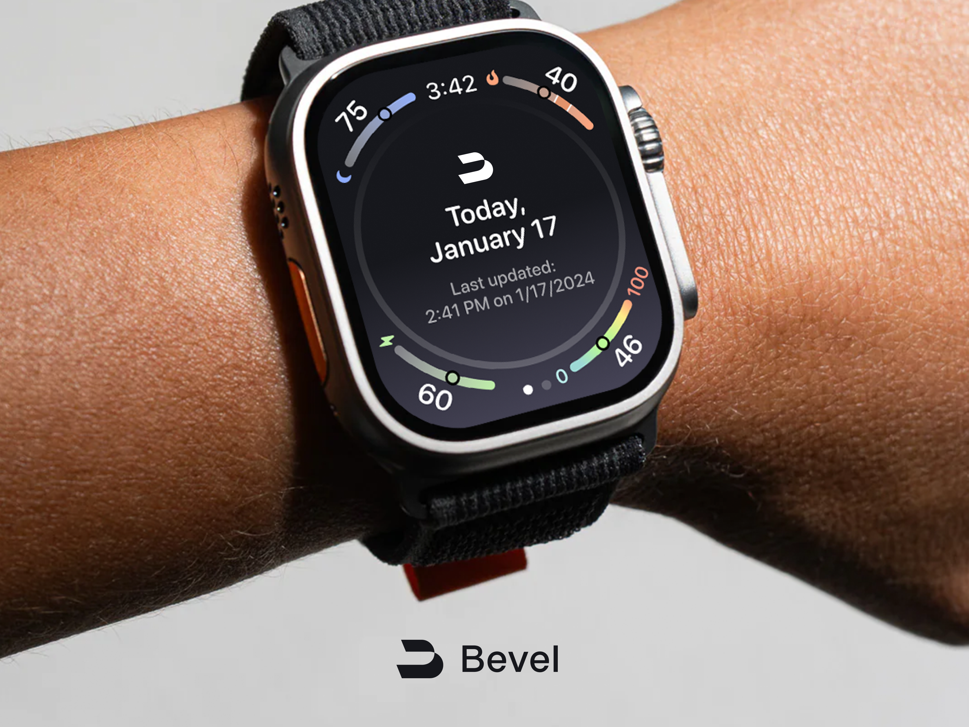 Bevel Health applewatch branding healthapp identity logo mark negative space symbol watchapp