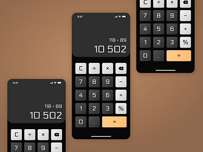 Daily UI #004 – Calculator art direction branding calculator dailyui dailyui004 design flat design product skeuomorphism ui ux