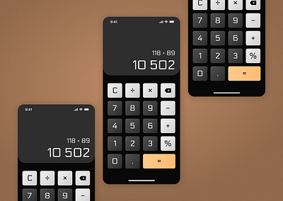 Daily UI #004 – Calculator art direction branding calculator dailyui dailyui004 design flat design product skeuomorphism ui ux