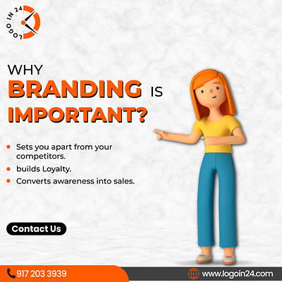 Empower Your Brand's Story with LogoIn24! branding design graphic design grid icon identity illustration impotant logo logoin24 pattern ui