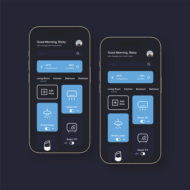 Mobile app smart home ui design by akbar setyawan on dribbble