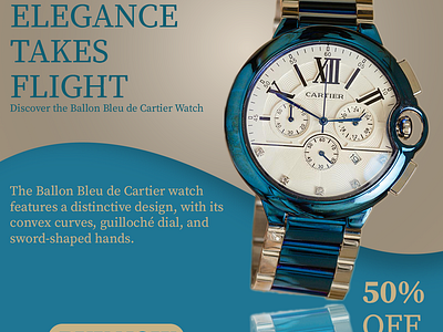 Cartier Watch Poster Design branding graphic design