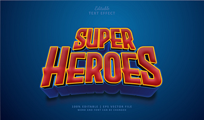 Text Effect Super Heroes hero heroes superhero text effect