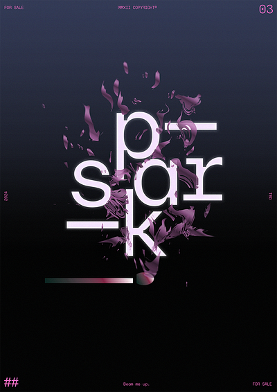 Spark - Poster Design abstract art flame gradients graphic design illustration matchstick poster spark