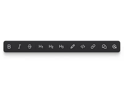 Editor toolbar. branding design editor figma product design toolbar ui ux wysiwyg