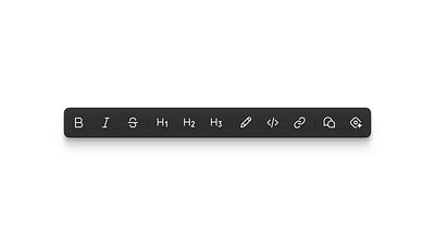 Editor toolbar. branding design editor figma product design toolbar ui ux wysiwyg