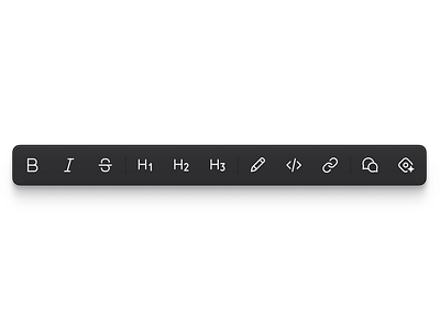 Editor toolbar. branding design editor figma product design toolbar ui ux wysiwyg