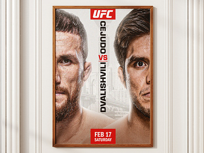 UFC Poster dvalishvili fightnight graphic design poster poster design sejudo sport art sport poster ufc ufc poster