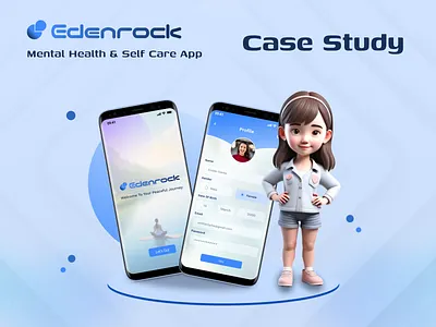 Mental Health And Selfcare App Case Study app ui figma ui ui design user experience user interface ux