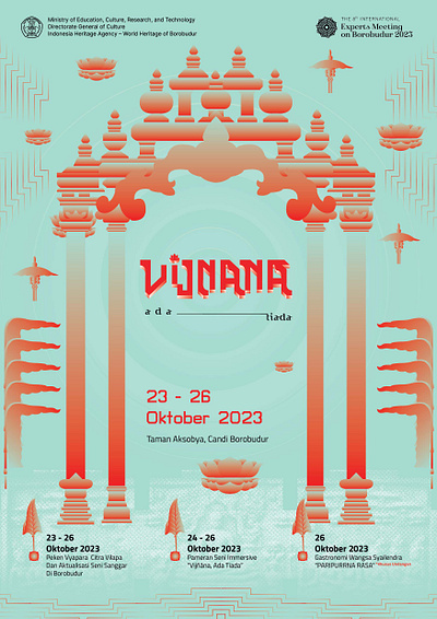 Event Branding at Borobudur “Vijnāna, ada tiada” artdirection borobudur brandidentity branding concept design event graphic design logo poster temple visual