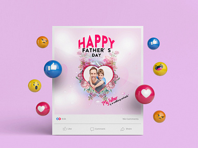 Happy Father's Day Social media post design. facebook post design fashion design fathers day fathers day post fathers day post design flayer graphic design happy fathers day happy fathers day post design logo logo design modern post design post design post design bundle social media social media post design template tending tending design twitter post desing