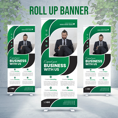 Roll-up Banner Design banner banner design branding corporate banner creative banner creative design design display banner graphic design illustration logo pop up banner print banner pull up banner roll up banner signage design standee banner ui