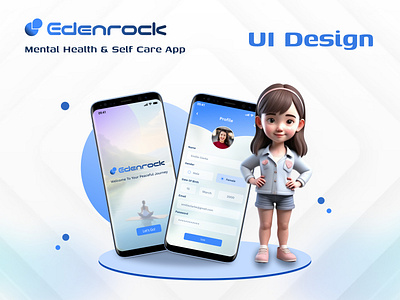 Mental Health And Selfcare App UI Design ui design tutorial user experience