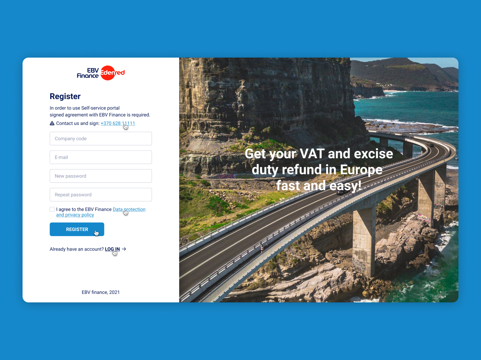 VAT and excise duty refund platform