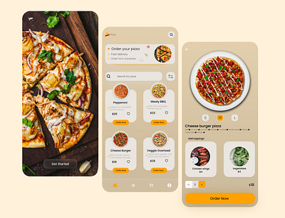 Pizza App Mobile UI ui