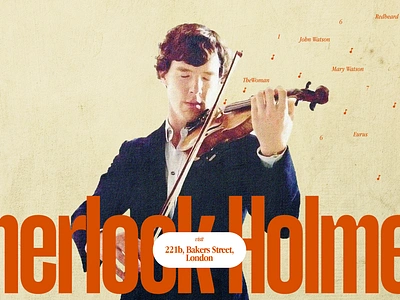 Sherlock website landing page benedict cumberbatch design graphic design hero section illustrations movie webpage movie website poster serlock holmes sherlock ui ui design ui element webpage website website design website landing page