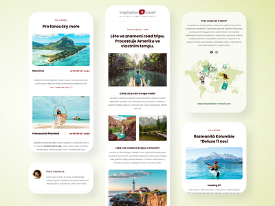 Newsletter design for travel agency ecomail newsletter travel ui