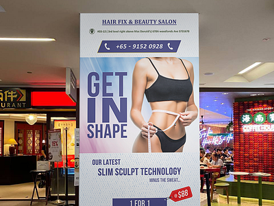 Banner Ads For Beauty Salon 3d design ad design advvertisement banner ad banners branding branding design design graphic ads graphic design illustrator posters printables product ads prommotion vector