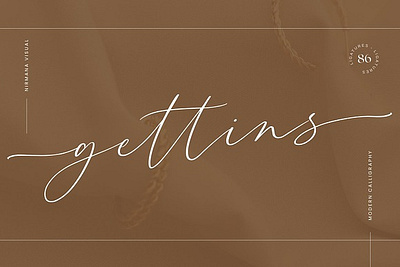 Gettins - Modern Calligraphy Script elegant font feminine font modern calligraphy modern font script font wedding calligraphy wedding font wedding invitation