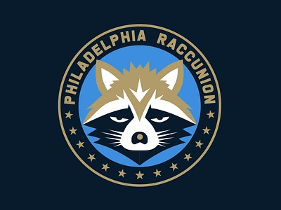 Philadelphia Raccunion Badge Design adobe illustrator badge badge design design graphic design logo philadelphia union print design sticker design t shirt t shirt design typography vector