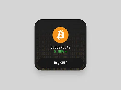 Buy BTC Widget bitcoin btc buy ios stock ui widget
