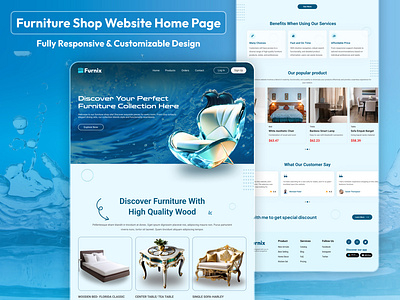 Furniture Shop Website Design figma