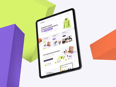 GoMerch - 2024 redesign concept - highlights 3d branding design merch merchandise ui ux web webdesign website