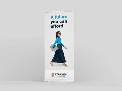 Strayer University 2023 Campaign banner banner design campaign college design graphic design higher ed higher education print print design signage university