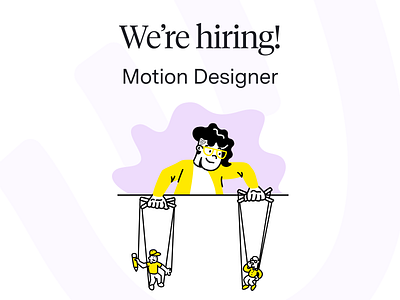 Hiring a Motion Designer animation brand branding logo motion graphics ui