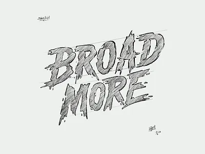 Sketch Lettering Broadmore apparel calligraphy clothing customlettering handdrawn handlettering handmade lettering logo logotype print sketch tshirt type design typecustom typography vintagedesign