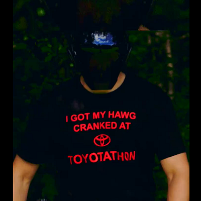I Got My Hawg Cranked At Toyotathon Shirt design illustration