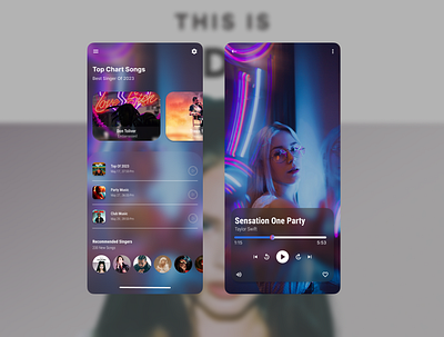 music app app design moible music ui