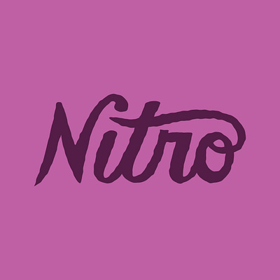 Nitro Lettering coffee lettering logo nitro nitro coffee